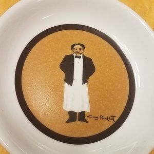 retro guy buffet waiter series 6.5"x 1.5"tip dish